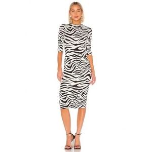Black and white Alice + Olivia Sheath Dress.